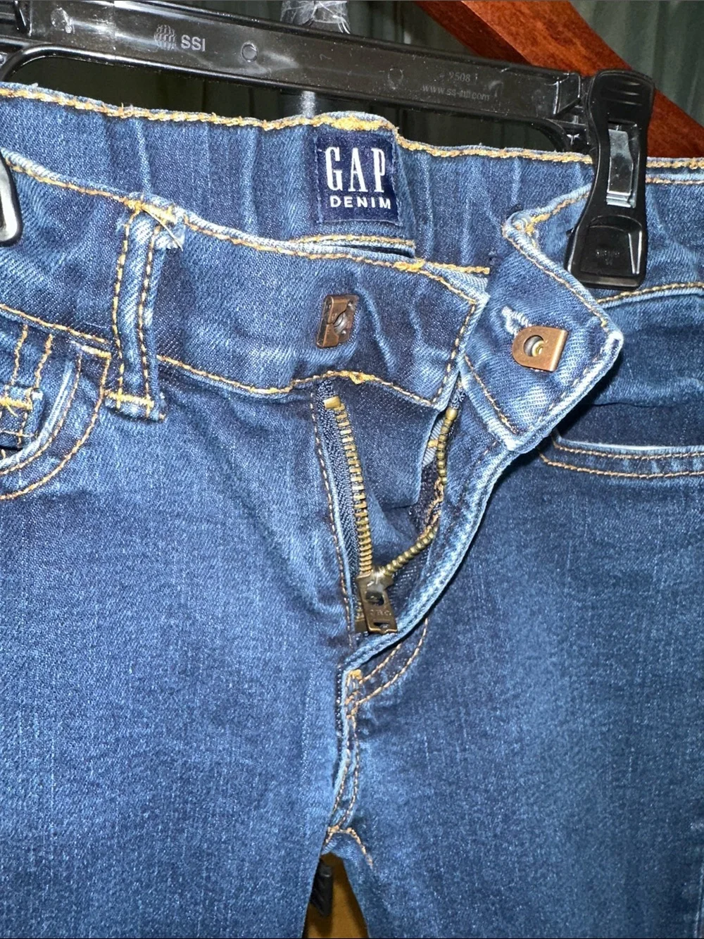 🎉GAP Kids Dark Blue Slim Straight Jeans A204